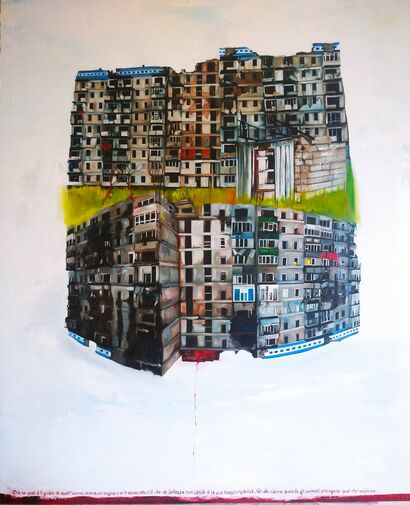 Rovine in cielo - a Paint Artowrk by Simona Conti